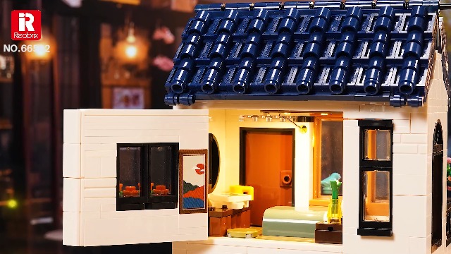 Amazon.com: Reobrix Japanese Izakaya Shop Building Blocks 66502, 2